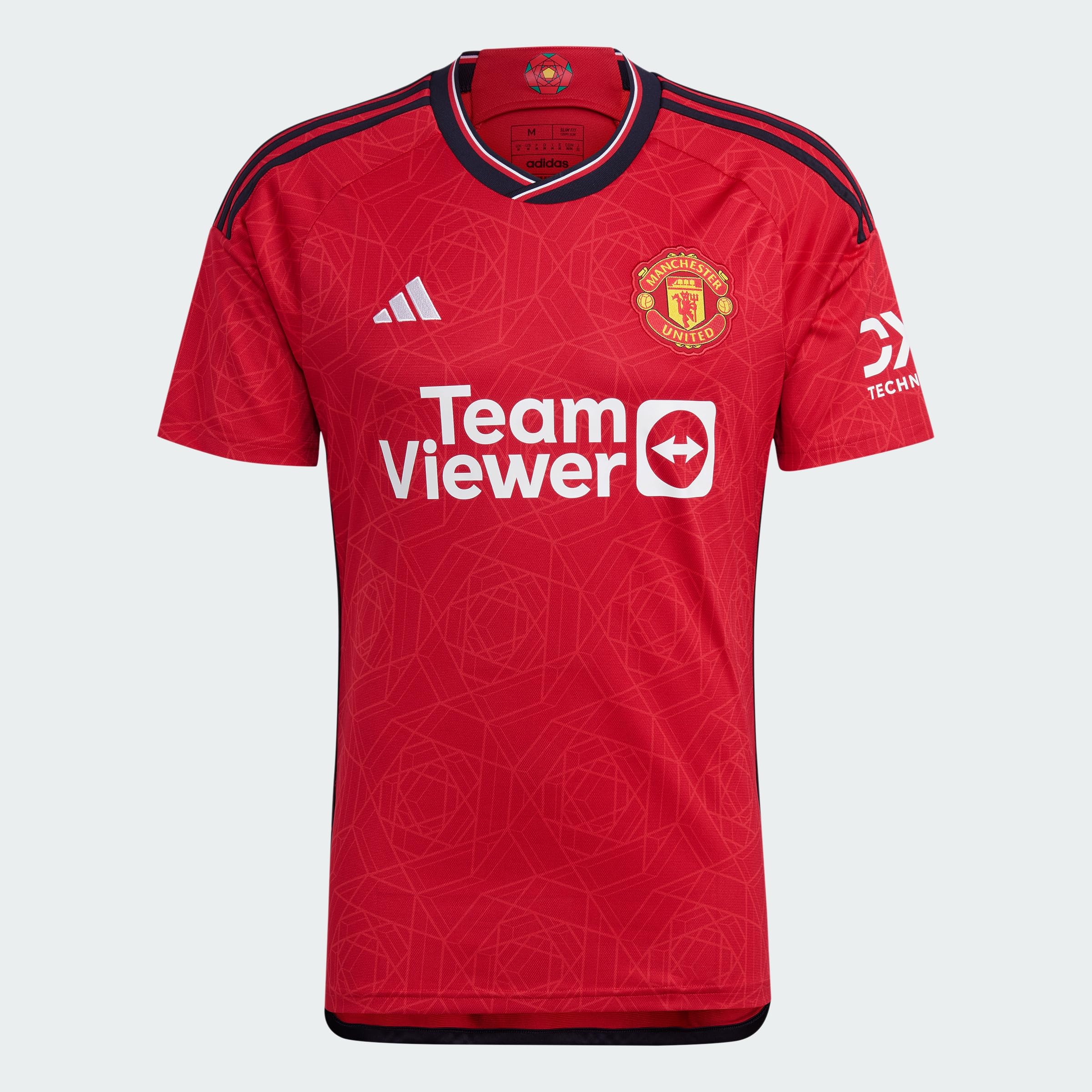 Adidas, Home 23/24 Manchester United Fc, Short Sleeve Football Jersey, Team Colleg Red, XL, Man