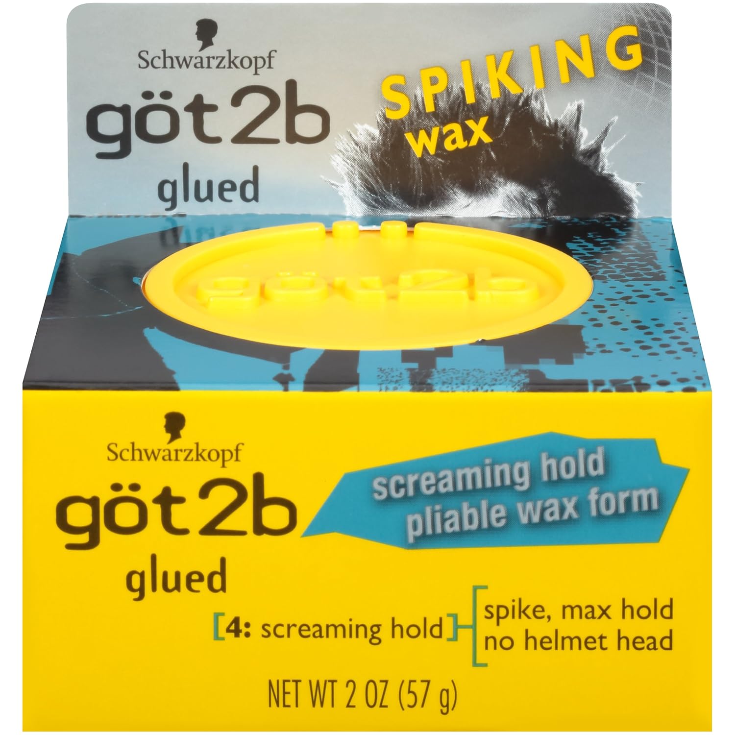 Amazon Com Got2b Glued Spiking Hair Wax 2 Ounce Pack Of 4 Beauty