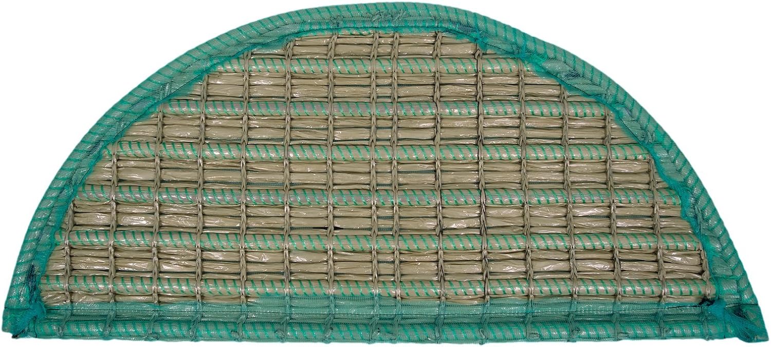 Pflanzinsel Teich halb-rund schwimmend in 120cm – schöne Gartenteich-Atmosphäre mit Teichinsel, Pflanzkorb, Pflanzschale – Reduzierung von Algen & Ruhezone für Koi durch Pflanzeninsel