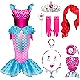 Spooktacular Creations Halloween Mermaid Costume for Girls, Little Mermaid Dress, Princess Dress Up for Girls 4-6 for DressUp