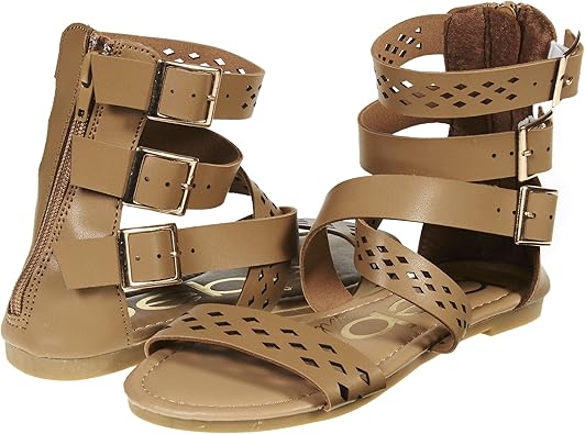 gladiator sandals zipper back