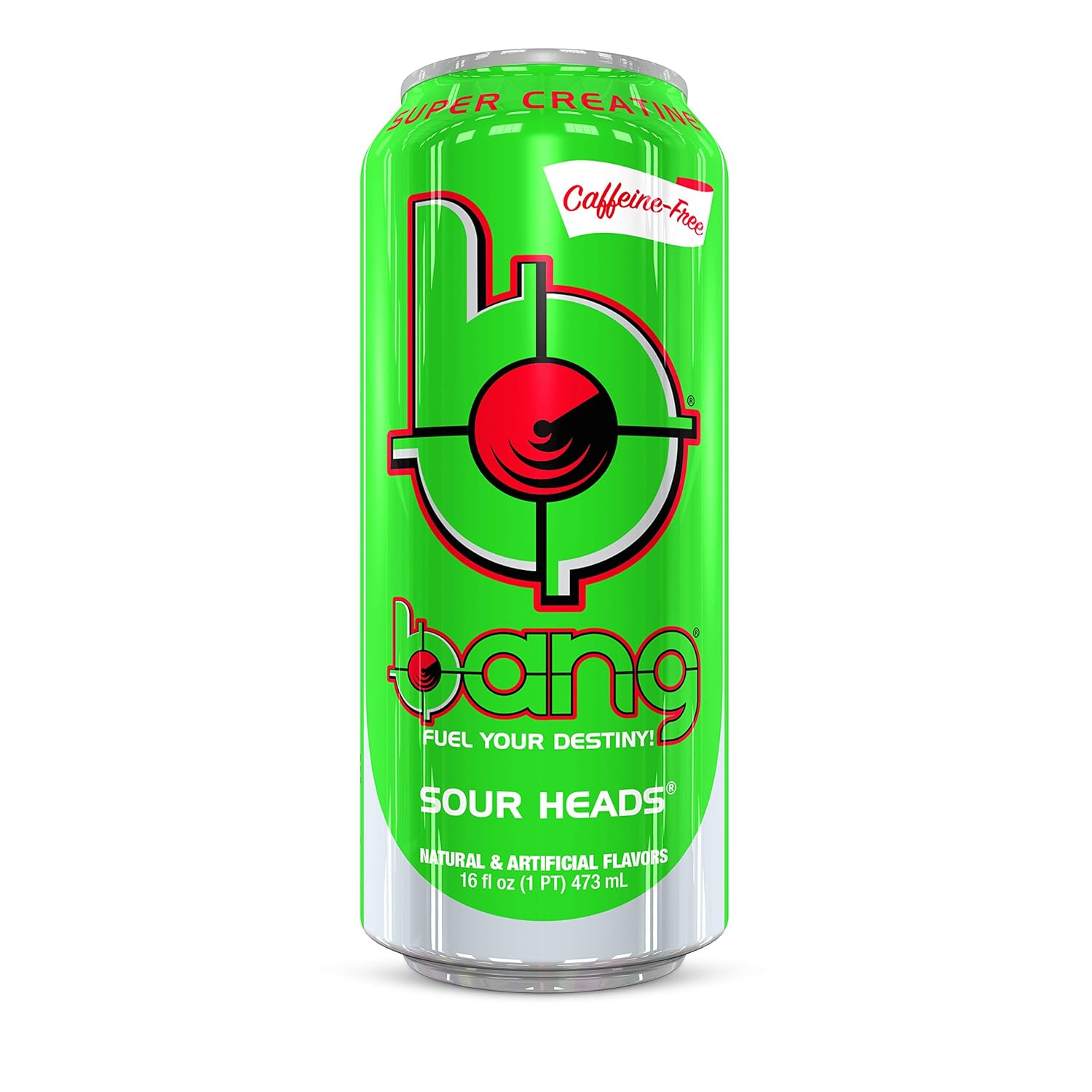 Bang Caffeine Free Black Cherry Vanilla Energy Drink, 0 Calories, Sugar Free with Super Creatine, 16oz, 12 Count : Grocery & Gourmet Food