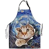 DZGlobal Funny Apron Polyester Grooming Aprons with Pocket for Cooking Kitchen Grilling Adults