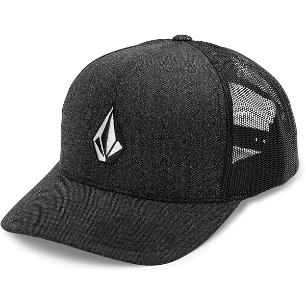 Volcom Mens Full Stone Cheese Trucker Hat Black One Size at Amazon