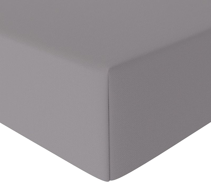 Lenzuolo con angoli Singolo, 90 x 190 x 30 cm, in 100% Microfibra con altezza da 30cm, Grigio Scuro — foto 2 di 4