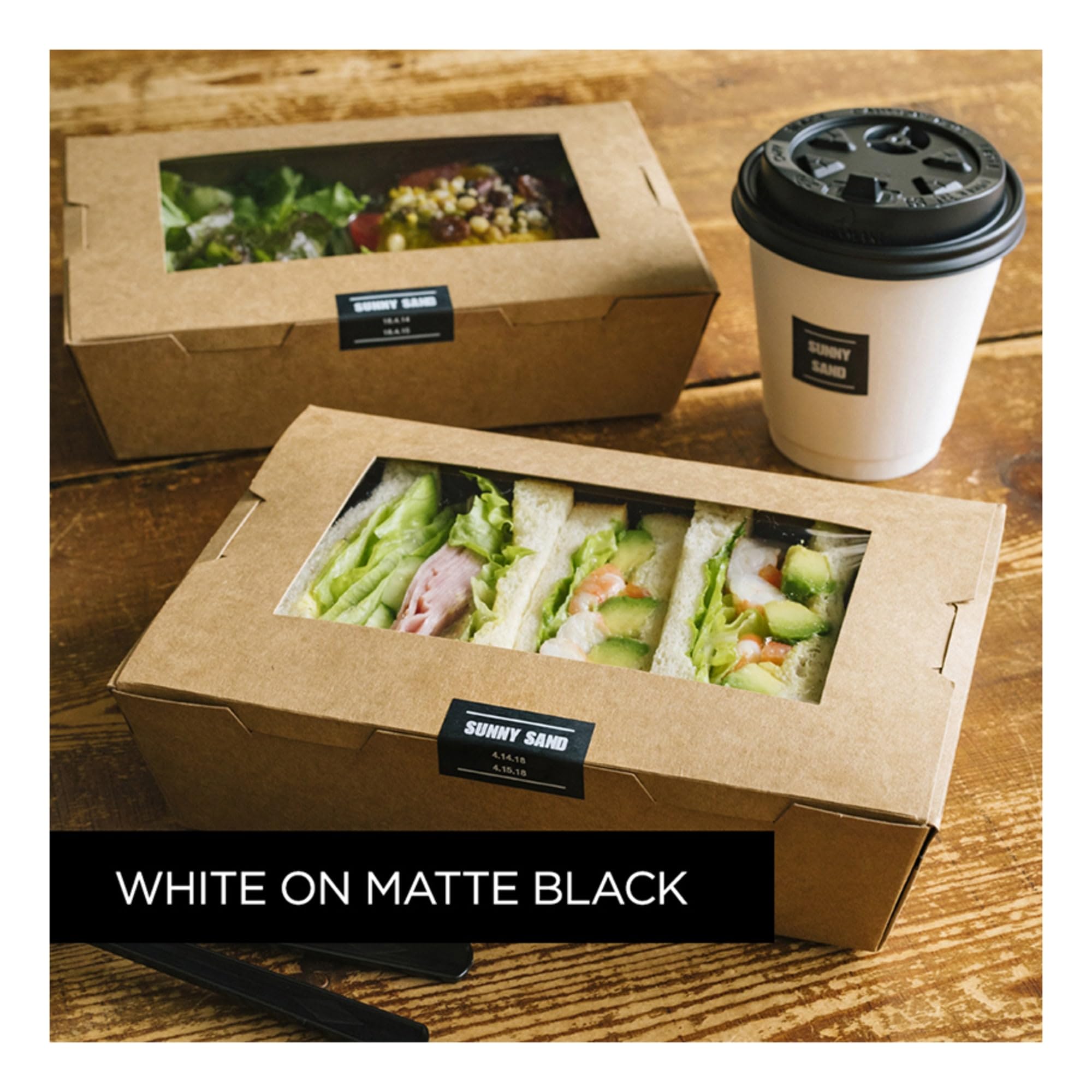 Brother P-touch TZe-M355 White Print on Premium Matte Black Laminated Tape 24mm (0.94”) wide x 8m (26.2’) long