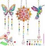 Jovicos Diamond Art Wind Chimes Kit 3 Pcs DIY Pendant Crafts for Girls view 1