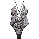 Savage X Fenty womens Butterfly Wings Lace & Mesh Teddy