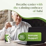 H&C Tulsi Holy Basil Capsules 900mg - 120 Count for Immunity & Wellness view 4