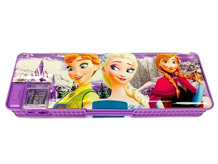 GOYAL Multi Functional Frozen Pencil Box with Dual Sharpner