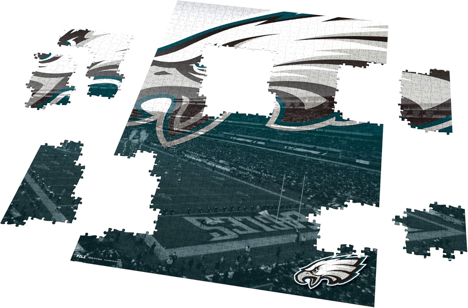 FOCO Philadelphia Eagles NFL Lincoln Financial Field Stadium 1000 Piece Jigsaw PZLZ (PZLZNFJG1000ST): Clothing