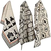 DII Halloween Hand Towels for The Kitchen Decorative Spooky & Fun Cotton Printed Dishtowel Set, 18x28, Hocus Pocus, 3 Count