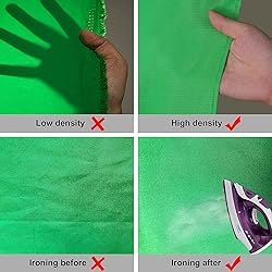Aimosen 10 X 8 FT Green Screen Backdrop for