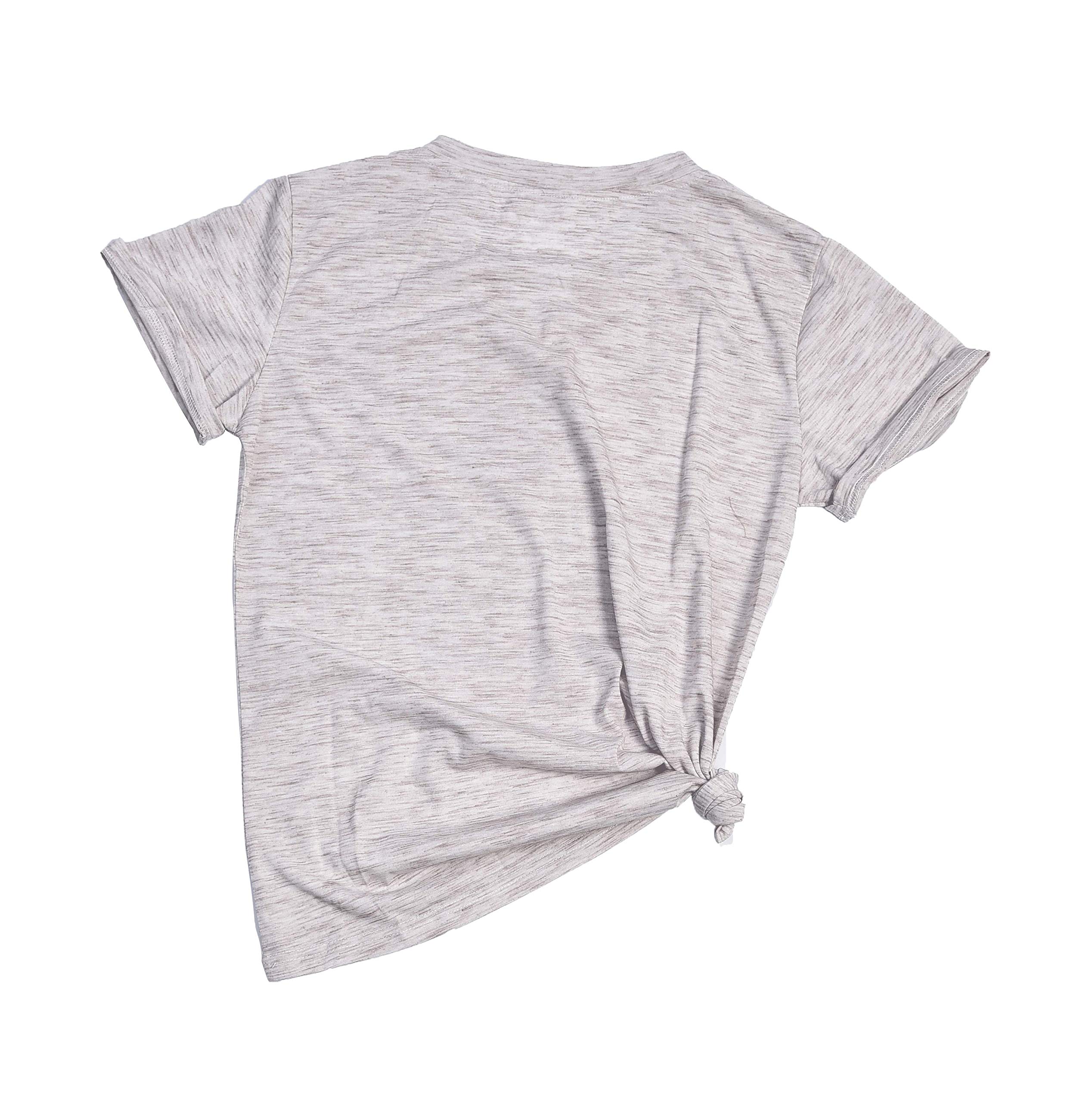 AOVXO Christmas Short Sleeve Shirts for Women Merry Christmas Shirt Hat Truck Reindeer Christmas Movie T-Shirt Meaningful Gift (Gray 2, L)