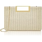 Milisente Clutch Purses for Women Formal Casual Sparkly PU Leather Handbag Purse with Handle for Prom Cocktail Wedding