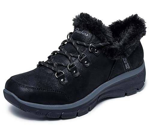 Skechers Women's EASY GOING - FALL ADVENTURES - Hands Free Slip-Ins bootie, Black, 5 M