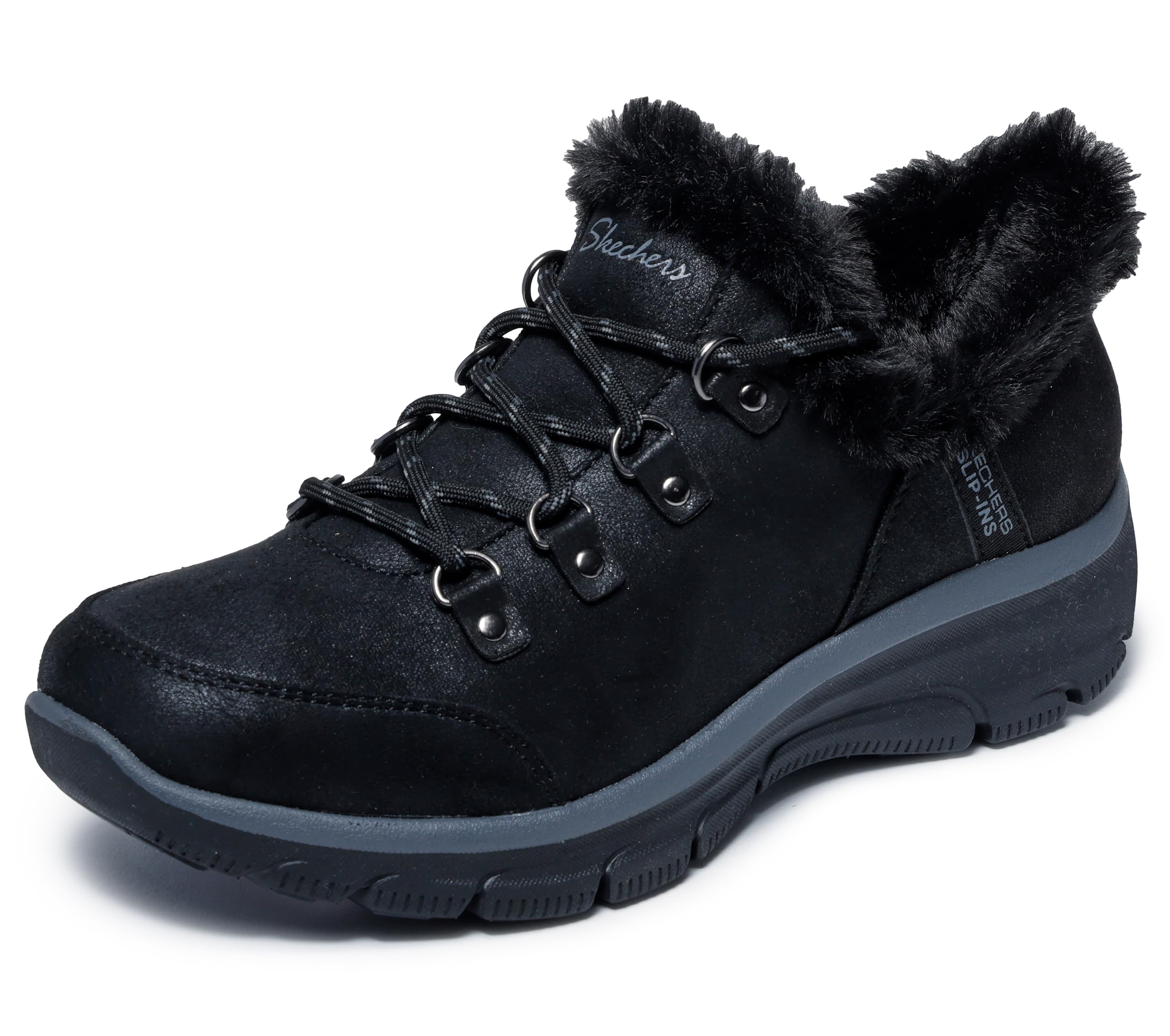 Skechers Women's EASY GOING - FALL ADVENTURES - Hands Free Slip-Ins bootie, Black, 8 M Image