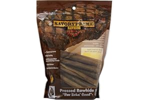 Savory Prime 25-Pack Pressed Roll, 5-Inch, Natural, All Breed Sizes (49600023)