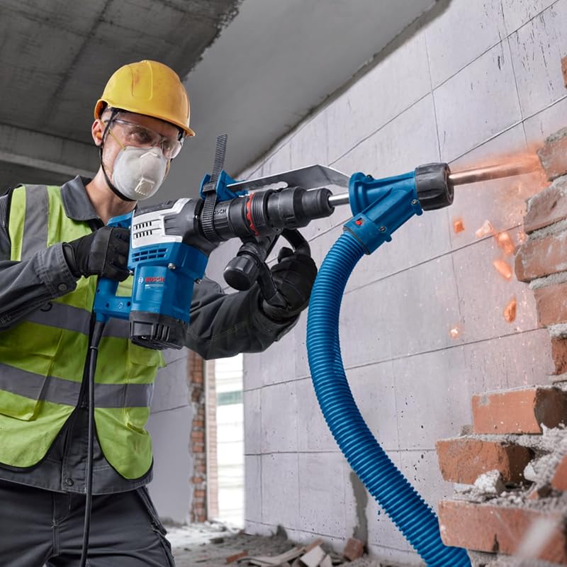 Bosch PRO Martello demolitore a filo GSH5MX (incl. scalpello appuntito SDS MAX da 280 mm, impugnatura dritta ausiliaria, valigetta)