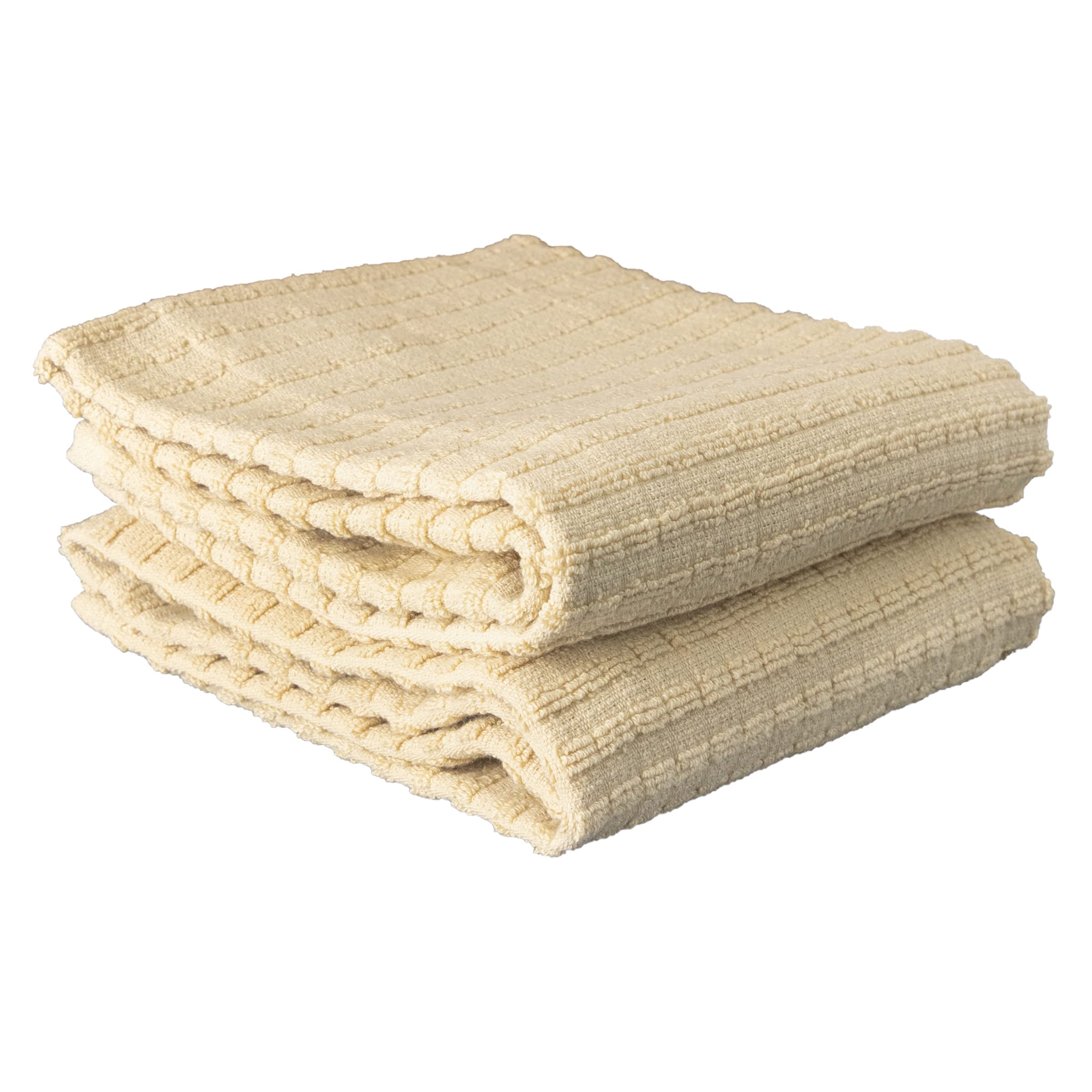 Ritz Royale Collection Solid Kitchen Dish Towel Set, Latte, 2-Piece — image 1