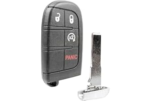 Keyless Entry Remote Start Key Fob Replacement 4-Button for 2015-2021 Jeep Renegade (M3N-40821302, 6BY88DX9AA, 47 4A)