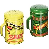 Norpro 713 Salt and Pepper Shaker Set, 4in/10cm and holds 10oz, Multicolor