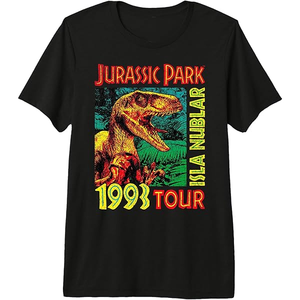 Amazon.com: Jurassic Park Isla Nublar 1993 Tour Poster T-Shirt