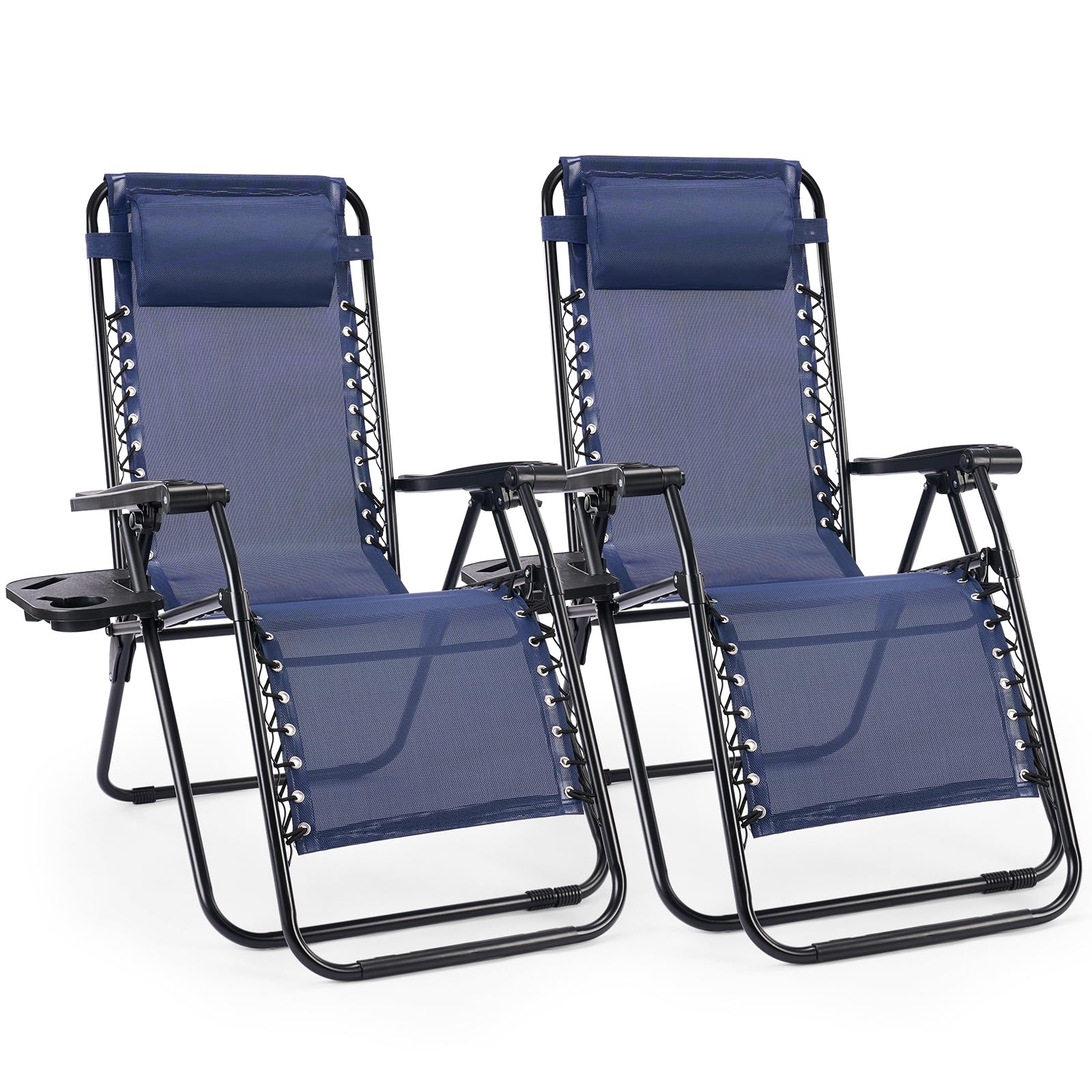 Sweetcrispy Zero Gravity Chairs, Set of 2 Portable
