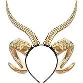 MOSTORY Antelope Horns Headband for Adult - Devil Horns Headband for Halloween Demon Horn Headband for Renaissance Cosplay