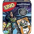 Mattel Games UNO Disney and Pixar Lightyear Card Game in Collectible Storage Tin, Movie-Themed Deck for Kids, Adults, Families & Parties, 2 to 10 Players