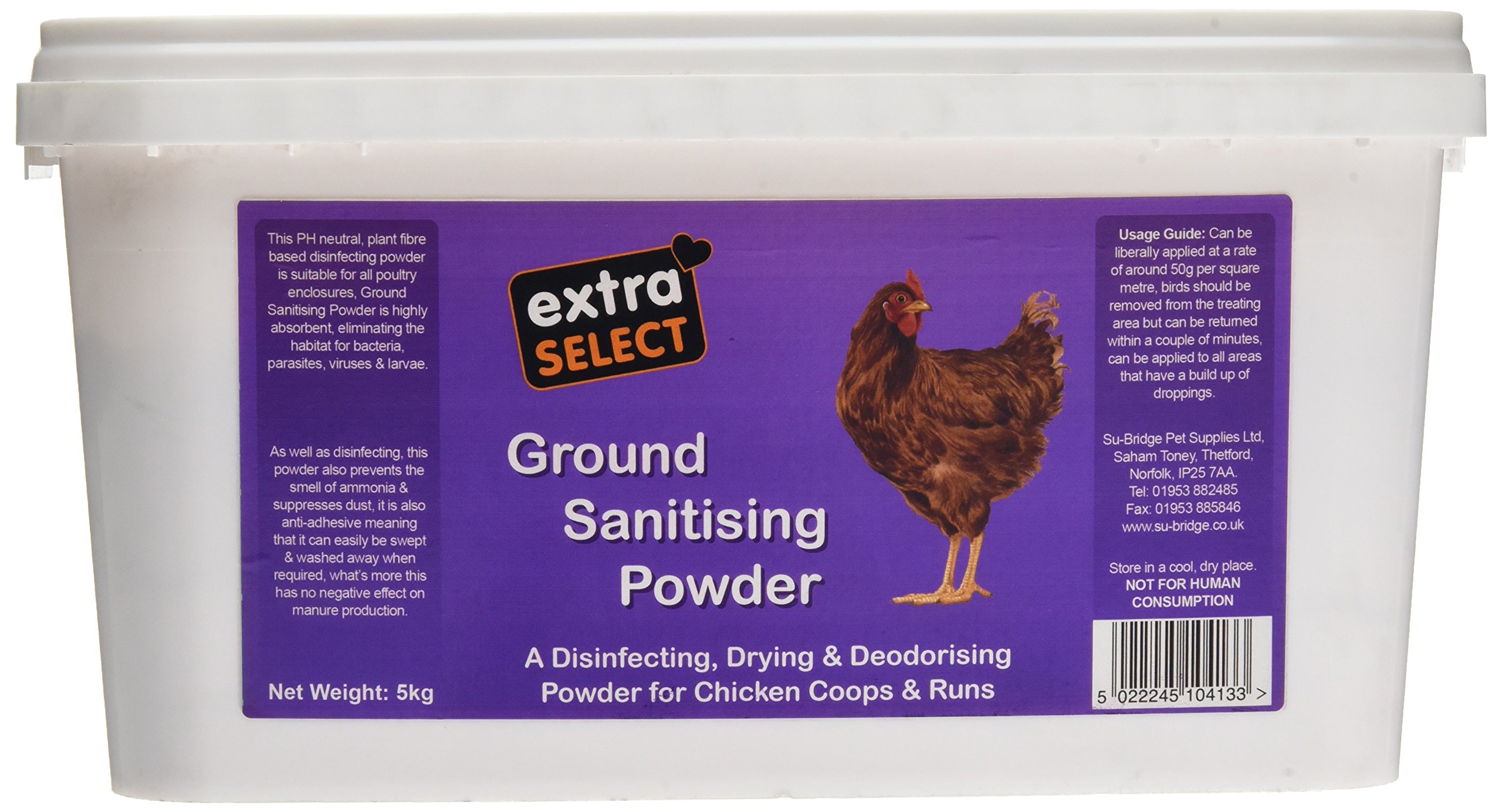 Extra Select Ground Sanitising Powder Bucket, 5 kg