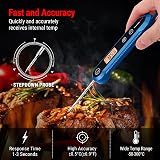 ThermoPro 1-3s Instant Read Thermometer IPX6 Foldable Probe Backlight view 2