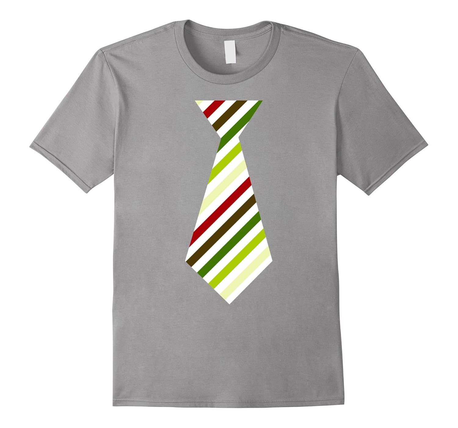 Christmas Bow Tie Striped Green Red Holiday Season T Shirt-Rose