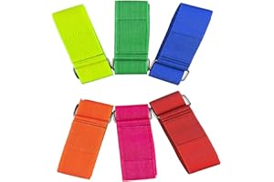 FOWECELT Durable 6 Pcs 3 Legged Race Bands Outdoor Carnival Game for Kids Adults Family Relay Race Carnival Field Day Backyard Birthday Team Party Games