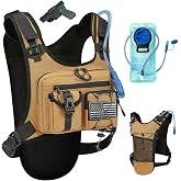 Criuage USA Patent Running Hydration Vest Backpack, Lightweight Chest Pack with 2.0L Water Bladder Bag Daypack for Hiking Running Cycling Race Marathon for Women Men