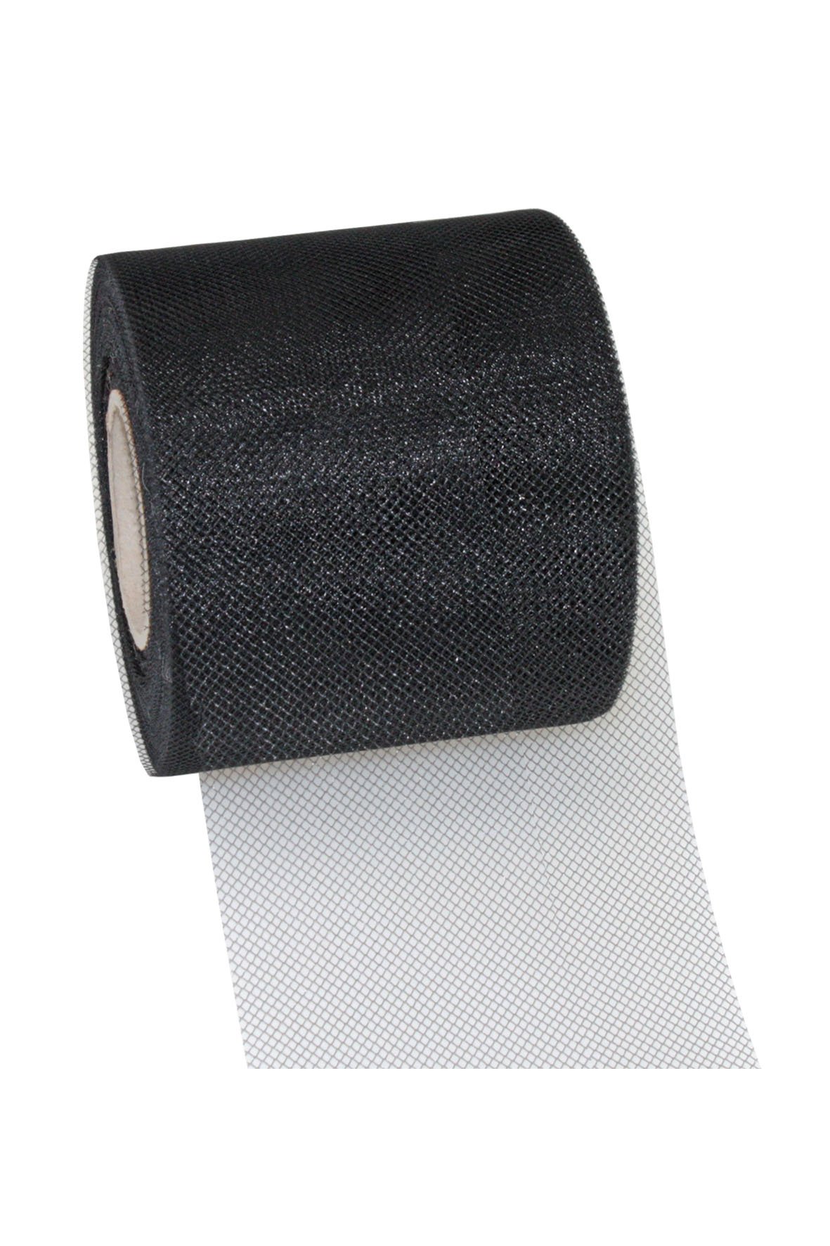 C.E. Pattberg VERONA Decoration Ribbon - black, 50 m Tulle Band For Wrapping And Decorating, 72 mm Width, Elegant Ribbon For Easter Decorations, Baby Showers, Christmas, Wedding, And Car Decoration