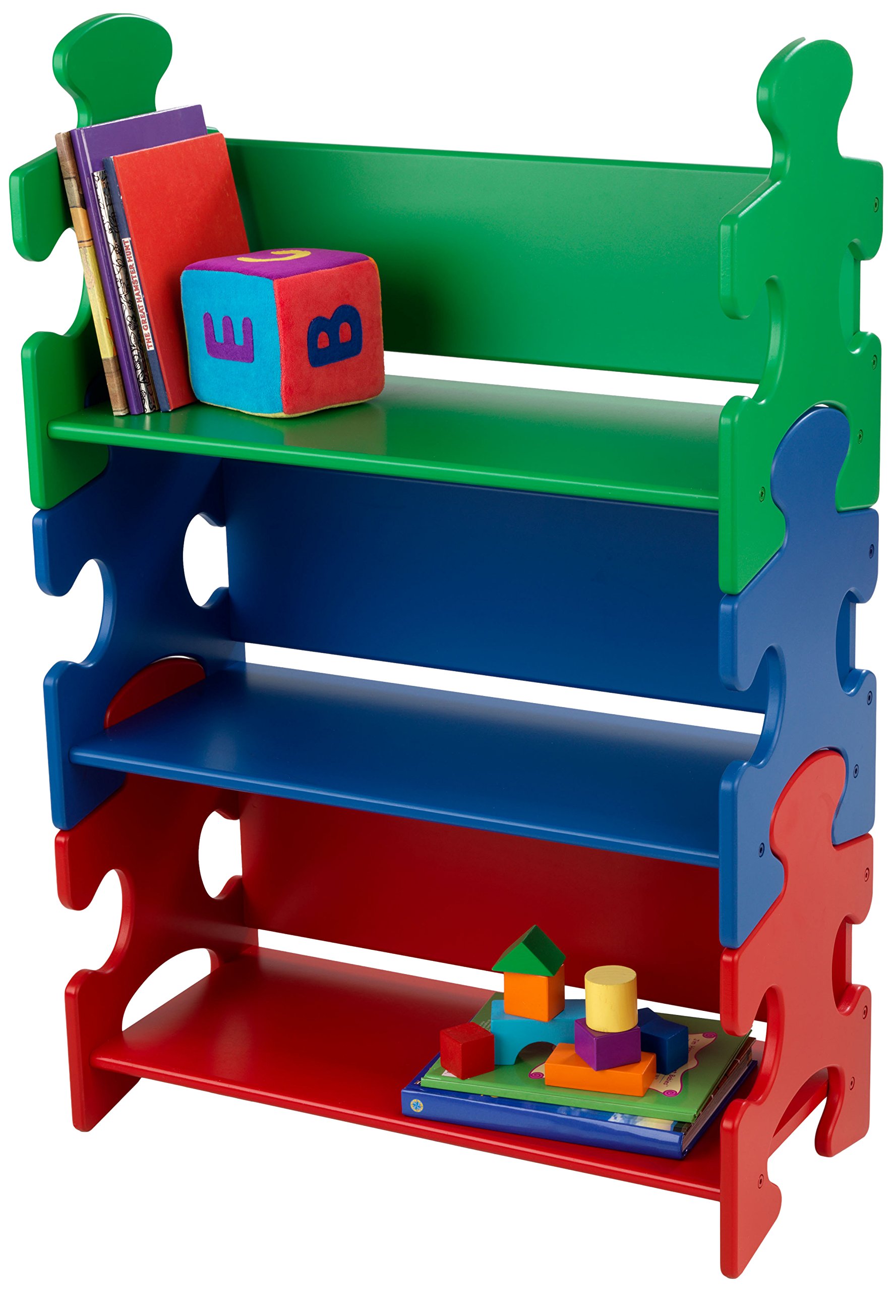 KidKraft Puzzle Book Shelf Primary Laurae Andrea