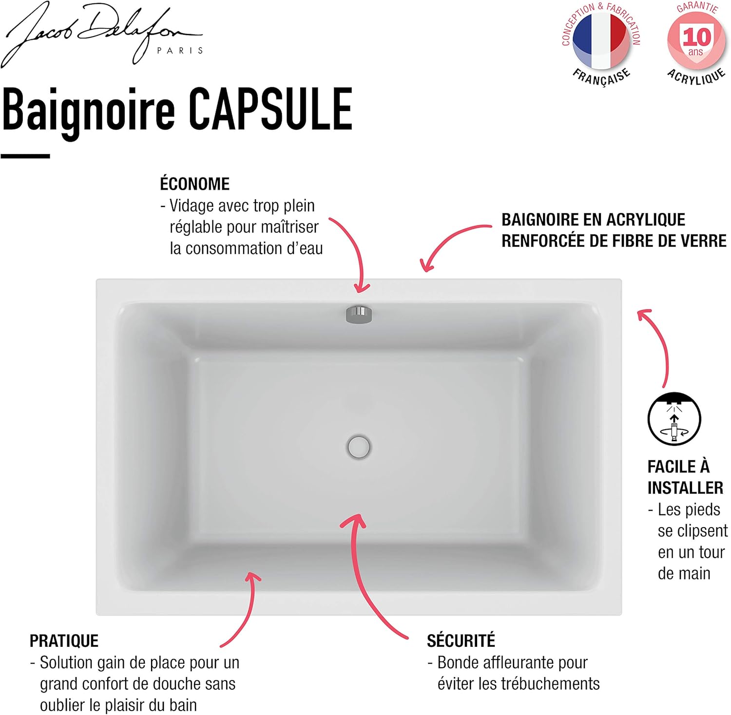 Jacob Delafon E6d223 00 Pack Baignoire Bain Douche Capsule Blanc Set De 2 Pieces Amazon Fr Bricolage Jacob Delafon E6d223 00 Pack Baignoire Bain Douche Capsule Blanc Set De 2 Pieces Amazon Fr Bricolage