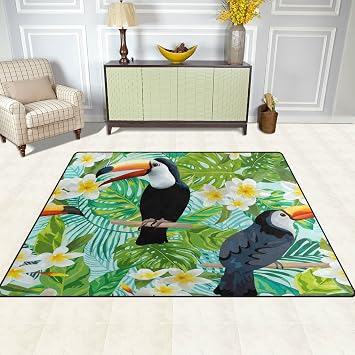 Amazon De Doshine Bereich Teppiche Matte Teppich 4 X5 Tropical