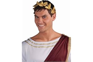 Forum Novelties Party Supplies 65228 Unisex-Adults Leaf Wreath, Gold, One Size, Multicolor