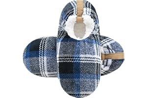 Panda Bros Mens Slipper Socks Low Cut Super Soft Warm Home Sock with Non-Slip Indoor Slipper Shoes Socks