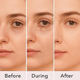 Dermaflage Full Coverage Concealer Palette 3 Colors Waterproof Cream Brush view 4