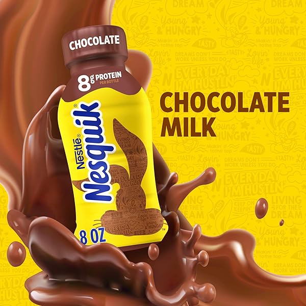NESQUIK CHOCOLATE LOWFAT MILK READY TO DRINK 12 PACK OF 8 FL OZ (PACKAGING MAY VARY)