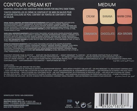 Amazon Co Jp Anastasia Beverly Hills Contour Cream Kit Medium Beauty