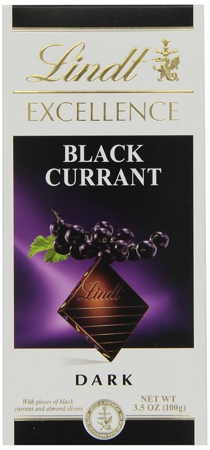 Lindt Excellence, Black currant Dark chocolate bar (037466048987)