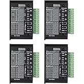 MECCANIXITY Stepper Motor Drivers, 4 Pack 4A Stepper Driver Controller CNC Digital Micro Step Driver for 39/42/57 Stepper Mot