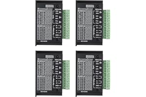 MECCANIXITY Stepper Motor Drivers, 4 Pack 4A Stepper Driver Controller CNC Digital Micro Step Driver for 39/42/57 Stepper Mot