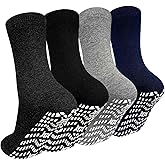 Artfasion Non Slip Socks Men: Women Grip Anti Slip Socks for Seniors Hospital Yoga Pilates