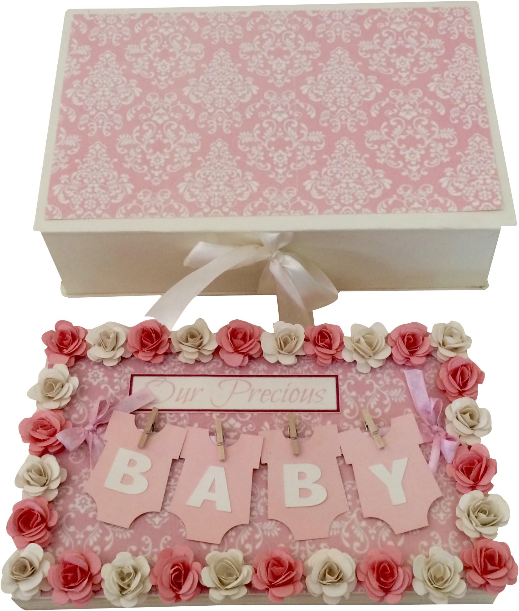 Crack of Dawn Crafts Baby Photo Album Baby Message Book - Pink
