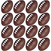 AnapoliZ Mini Foam Footballs 16 Pcs Pack | 3.25” Inch Party Favor Balls | Mini Football Stress Balls Bulk | Football Party Decorations | Big Game Party Decorating Footballs | Small Foam Footballs